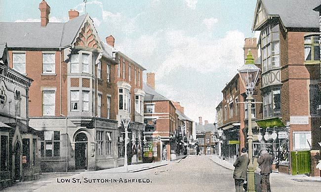 Low Street, Sutton-in-Ashfield, c.1910. 