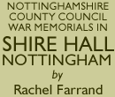 Nottinghamshire County Council war memorials in Shire Hall, Nottingham