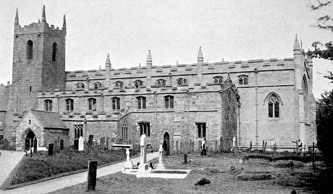 West Bridgford church, c.1900.