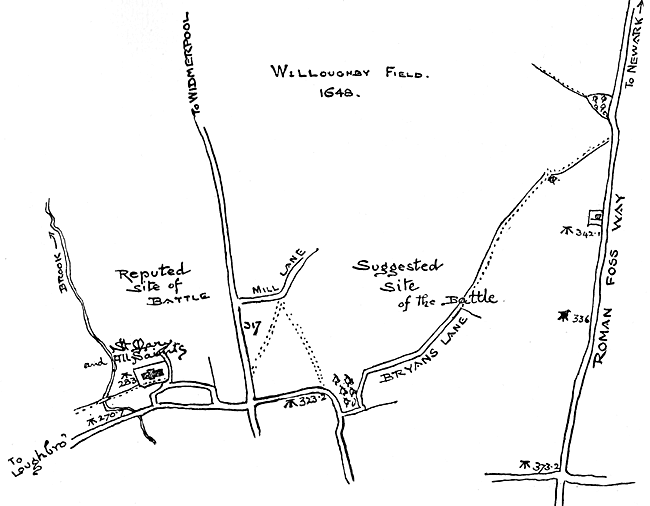 Map of Willougby Field.