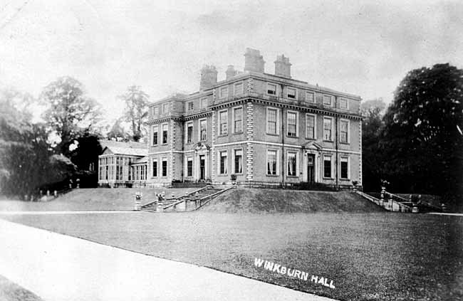 The Hall from the garden front, c.1905.