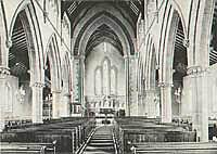 The interior of St Johns, Worksop, in 1900. 