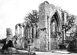 Ruins of St Mary's Chapel in the early 1900s.